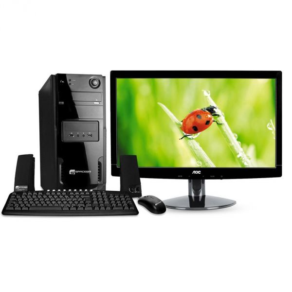 Computador Space BR com Intel Dual Core 2GB HD 320GB Linux S